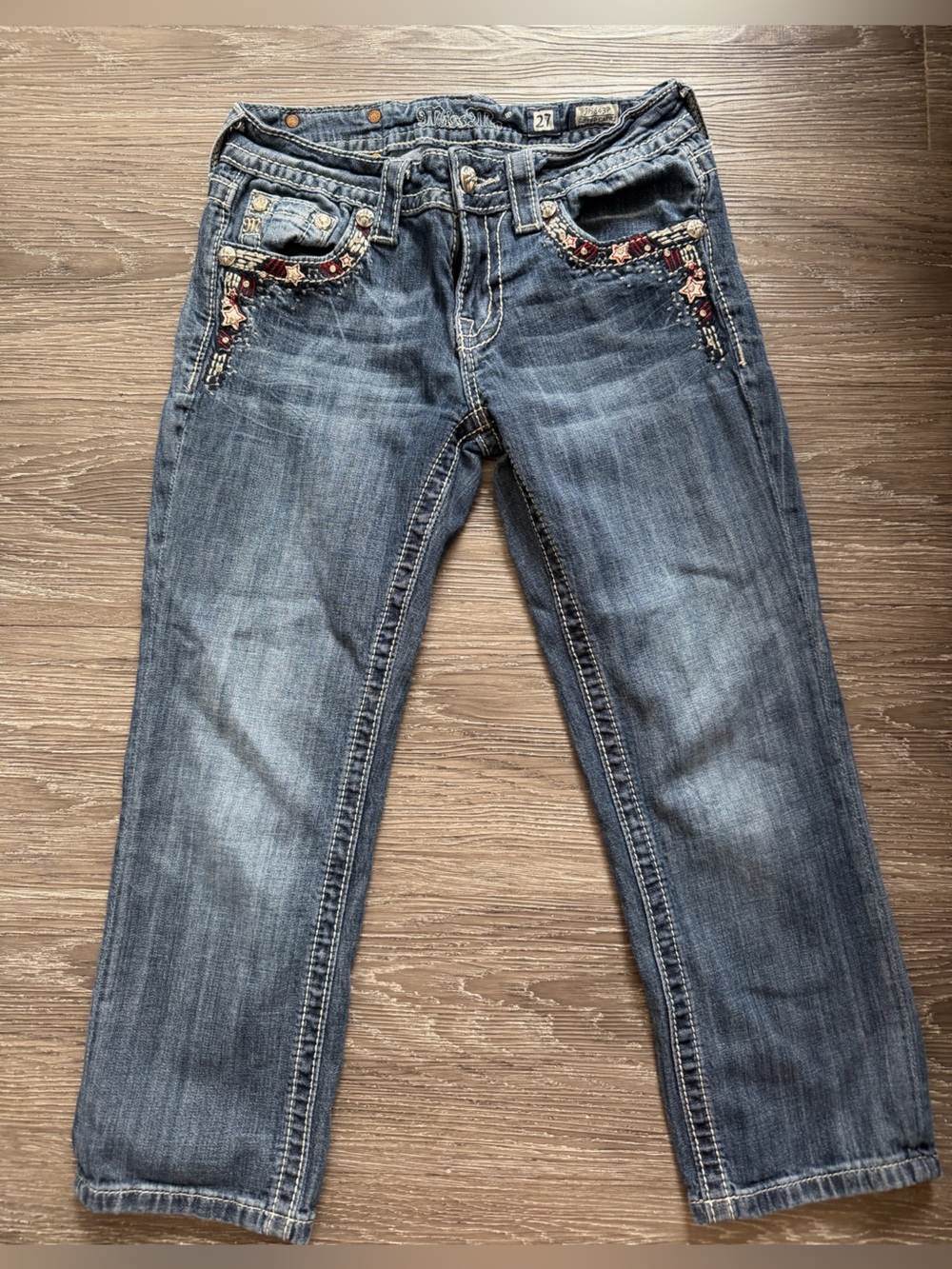 Y2K miss me capri jeans